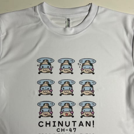 チヌたん百面相Tシャツ空自ver(白)