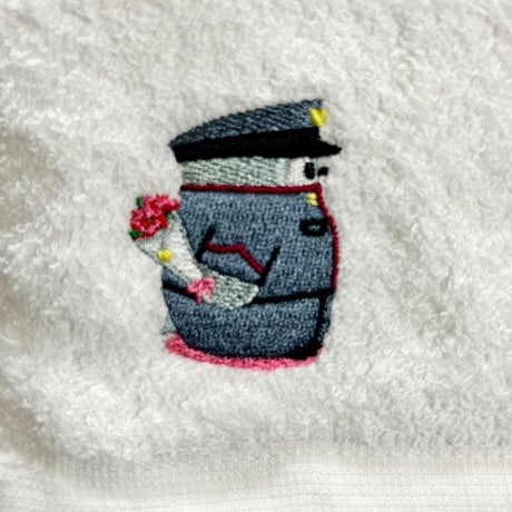 防大ペンギン 工科学校刺繍ハンカチ