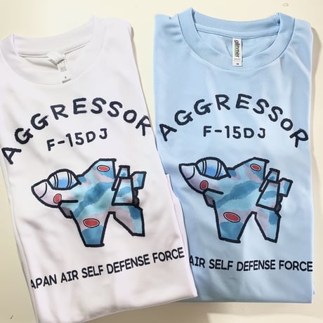 水彩アグレッサーラムネverドライTシャツ長袖(白)