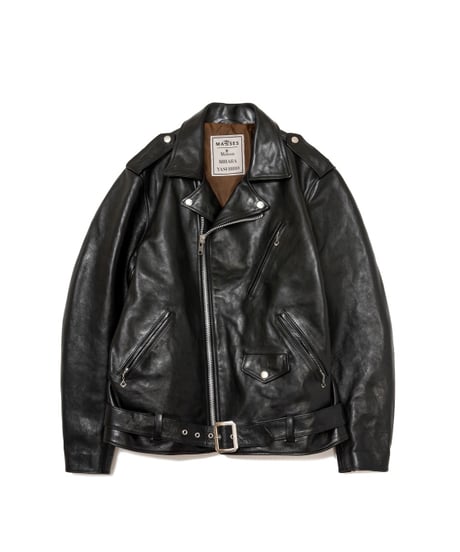 HORSE LEATHER ZIP JACKET VINTAGE MMY