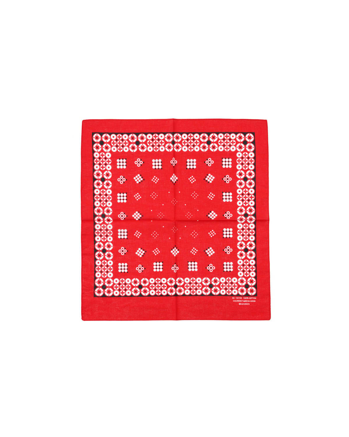 新品未使用　即完売　キムタク私物　MASSES 　バンダナ　赤　レッド BANDANA | MASSES OFFICIAL ONLINE STORE
