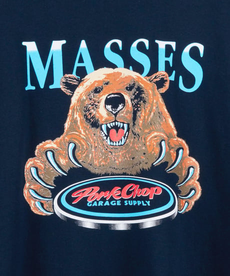 PORKCHOP×MASSES T-SHIRT BEAR L/S