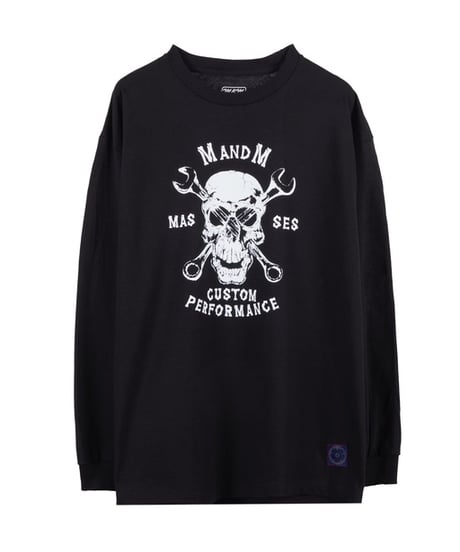 M&M×MASSES T-SHIRT SKULL WRENCH L/S