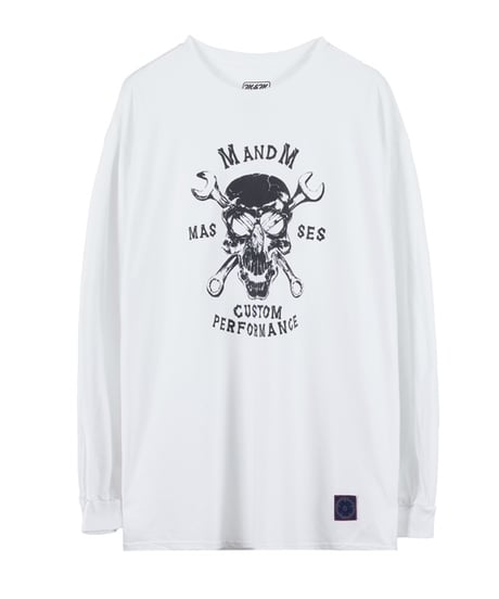 M&M×MASSES T-SHIRT SKULL WRENCH L/S