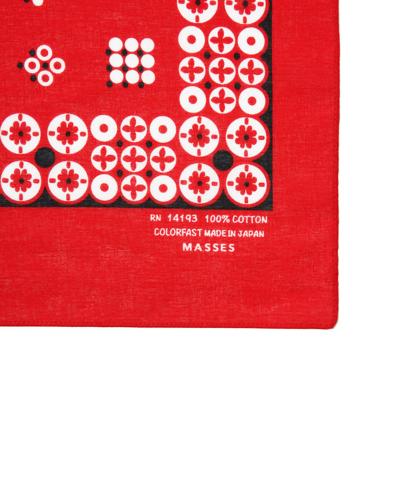 新品未使用　即完売　キムタク私物　MASSES 　バンダナ　赤　レッド BANDANA | MASSES OFFICIAL ONLINE STORE