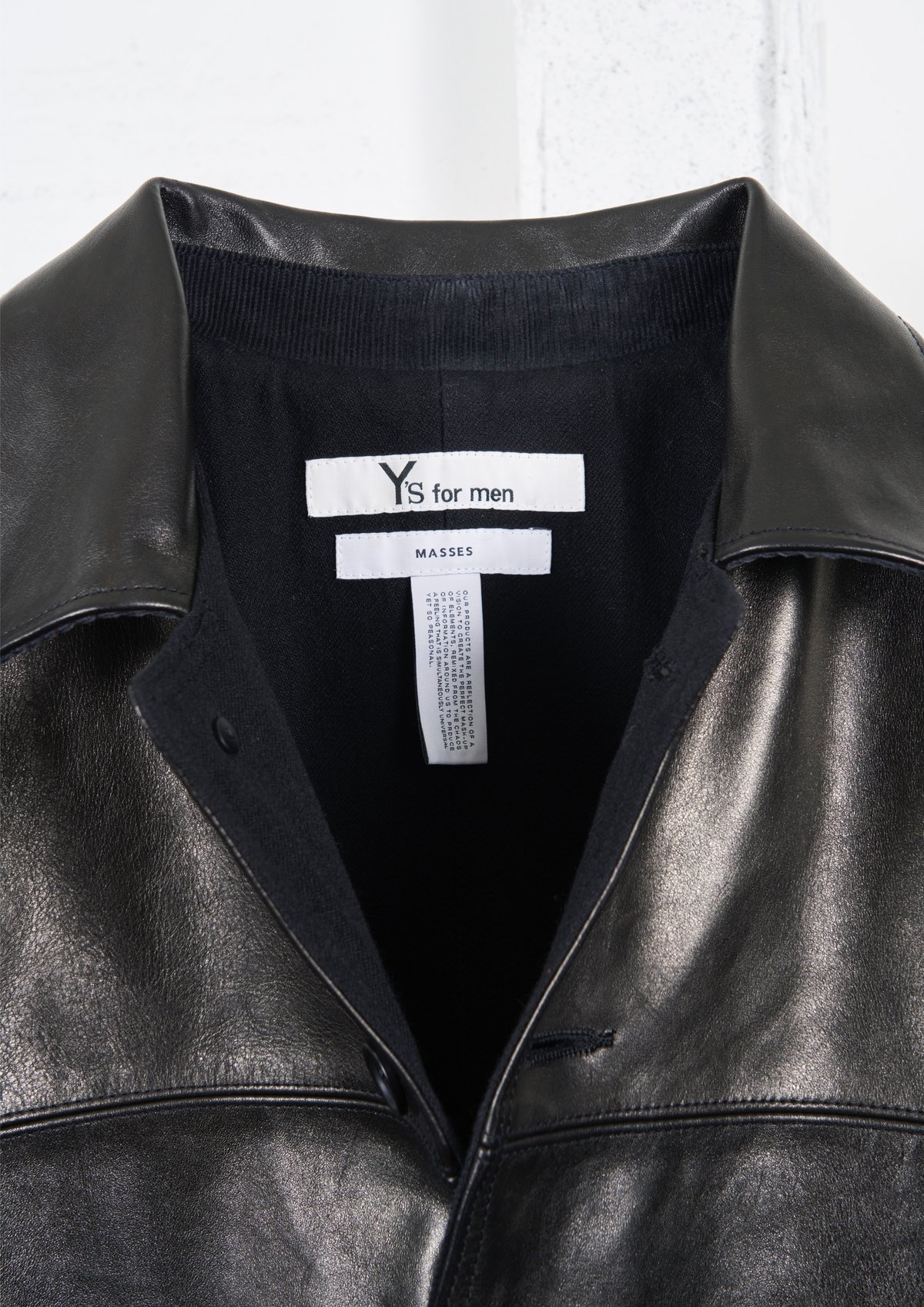 LEATHER CAR COAT Ys | MASSES OFFICIAL ONLINE STORE
