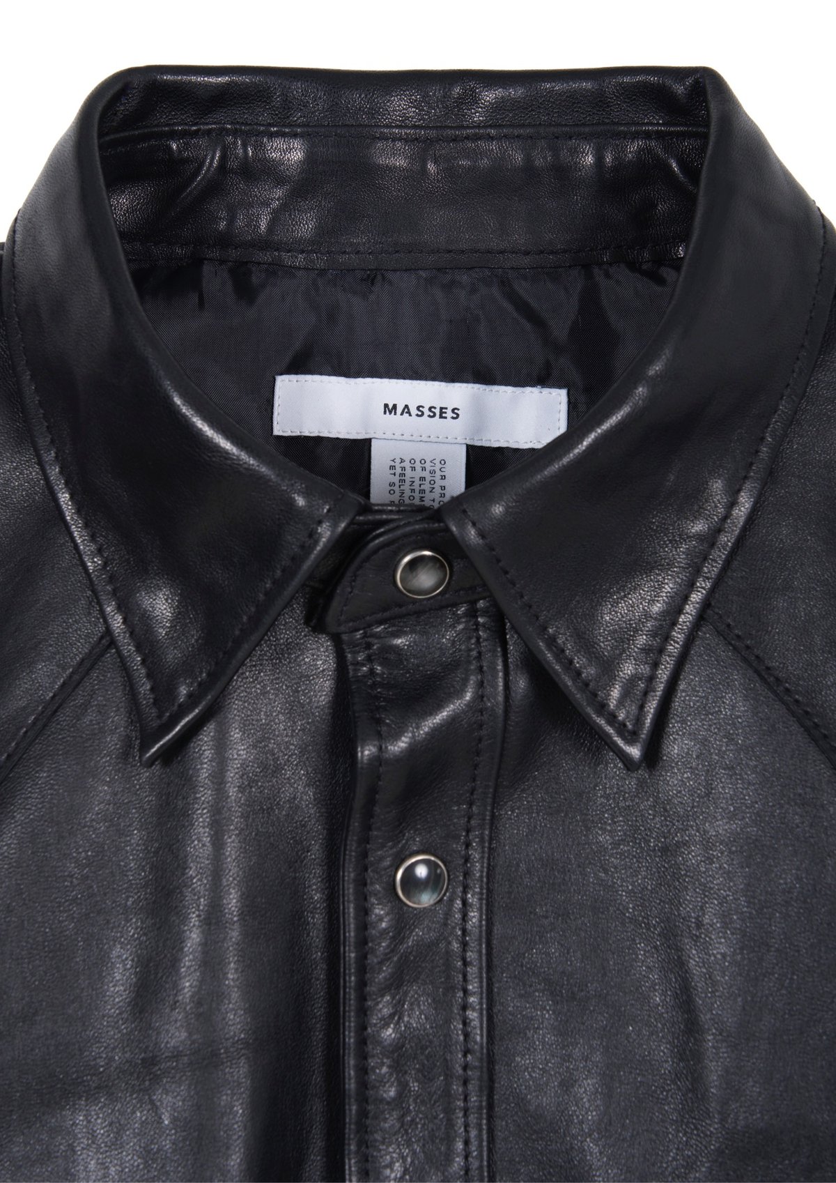 ‼️キムタク着用‼️新品MASSES LEATHER SHIRT VINTAGE W HORSE LEATHER SHIRT VINTAGE W | MASSES OFFICIAL