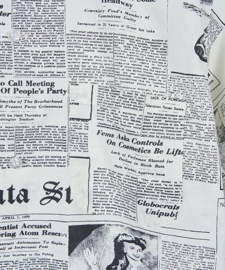 NEWS PAPER S/S SHIRT