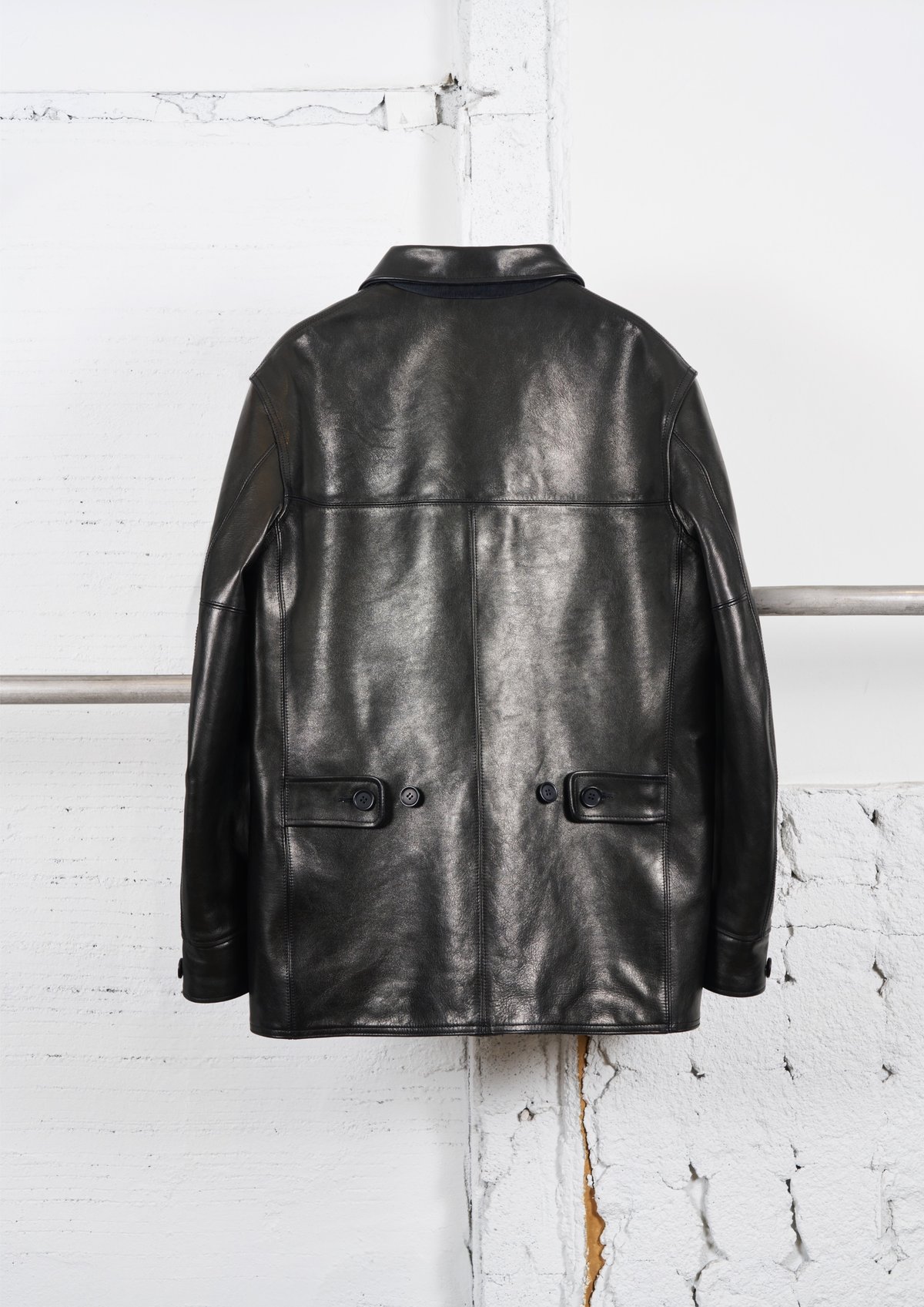 LEATHER CAR COAT Ys | MASSES OFFICIAL ONLINE STORE