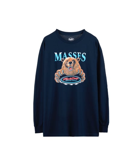 PORKCHOP×MASSES T-SHIRT BEAR L/S