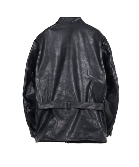 HORSE LEATHER COAT VINTAGE W