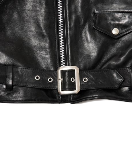 HORSE LEATHER ZIP JACKET VINTAGE MMY