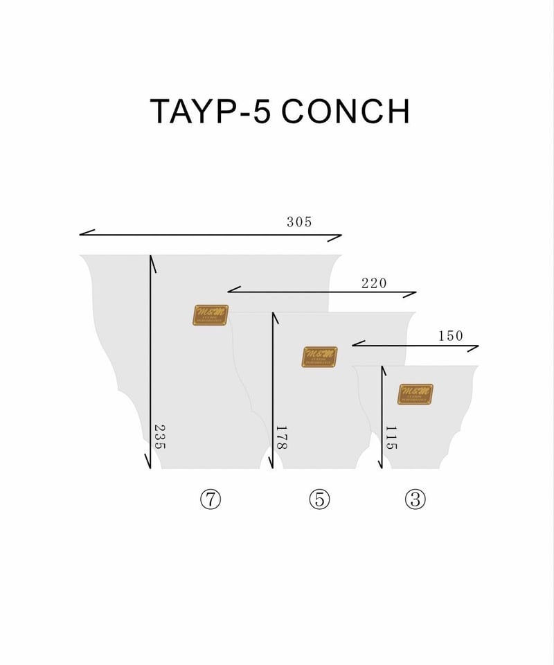 新品 m\u0026m masses 鉢 鉄鉢 TYPE5 Conch Iron