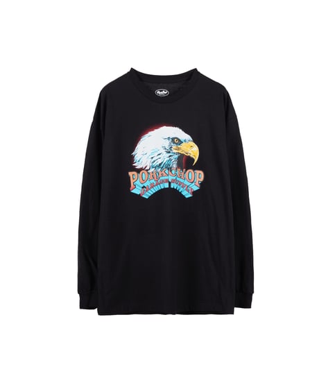 PORKCHOP×MASSES T-SHIRT EAGLE L/S