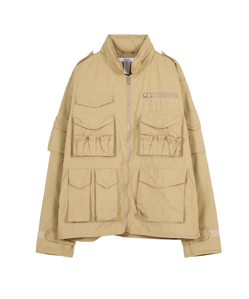マシス　ジャケット MASSES マシス 24AW 24AW_MSS_114 NYLON JKT CROW BLACK スカル
