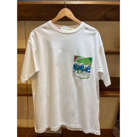 vintage fabric pocket-t  size M