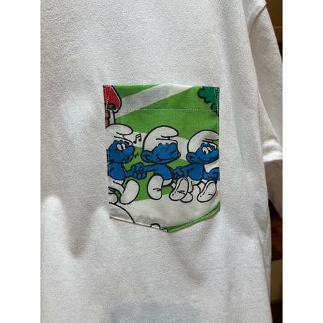 vintage fabric pocket-t  size M