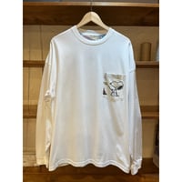 vintage fabric pocket-t  long sleeve