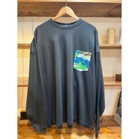 vintage fabric pocket-t  long sleeve size XL