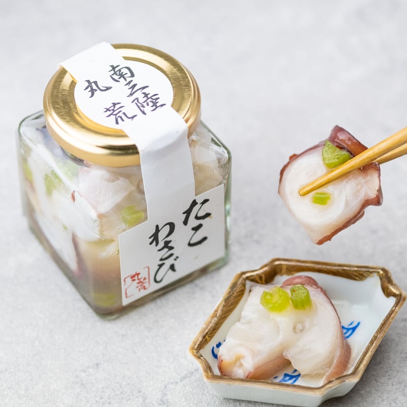 たこわさページ 丸荒の贅沢珍味「海烹撰」シリーズ たこわさび 150g | 株式会社丸荒