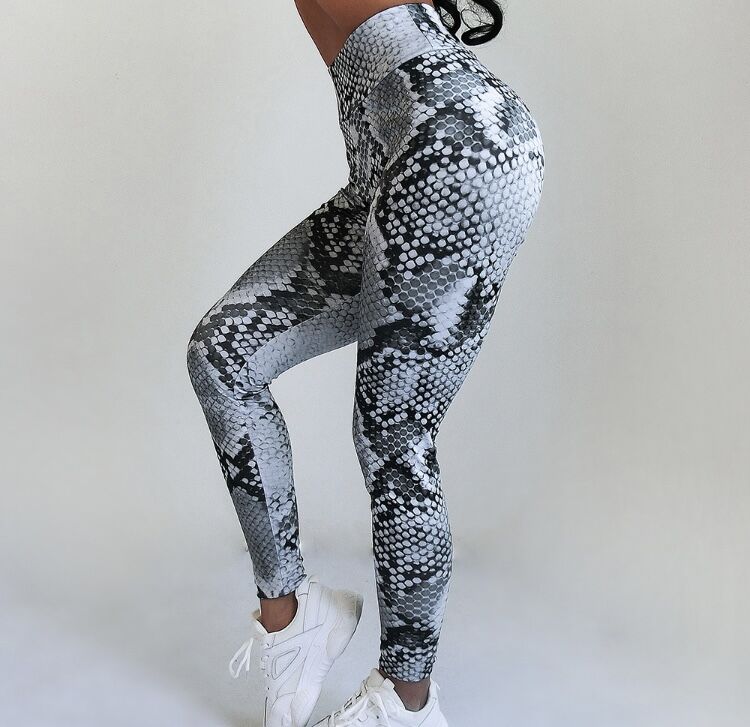 gray python pattern pants (1 color) | loop™