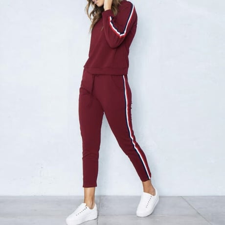 striped sweatshirt setup (5 colors)