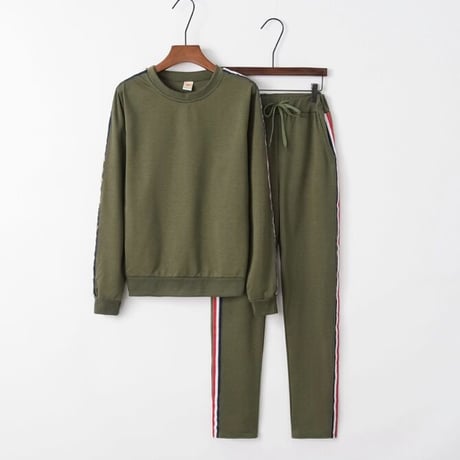 striped sweatshirt setup (5 colors)