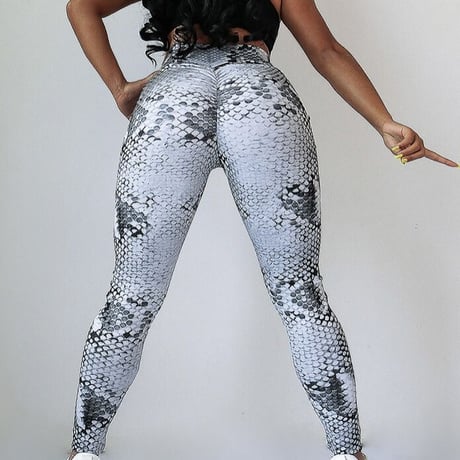 gray python pattern pants (1 color)