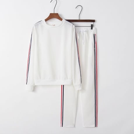 striped sweatshirt setup (5 colors)