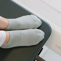 Classic Low Rise Non Slip Grip Socks - Silver Sparkle / Mサイズ（25-26.5cm）【BDC PILATES 会員限定】