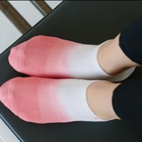 Classic Low Rise Non Slip Grip Socks - Tangerine-Dream Ombre / Mサイズ（25-26.5cm）【BDC PILATES 会員限定】