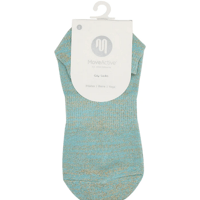 Classic Low Rise Grip Socks - Turquoise & Gold/ Sサイズ（23-24.5cm）