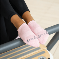 Classic Low Rise Non Slip Grip Socks - Smile Pink Marle/ Sサイズ（23-24.5cm）