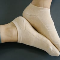 Classic Low Rise Non Slip Grip Socks - Apricot Sparkle / Mサイズ（25-26,5cm）