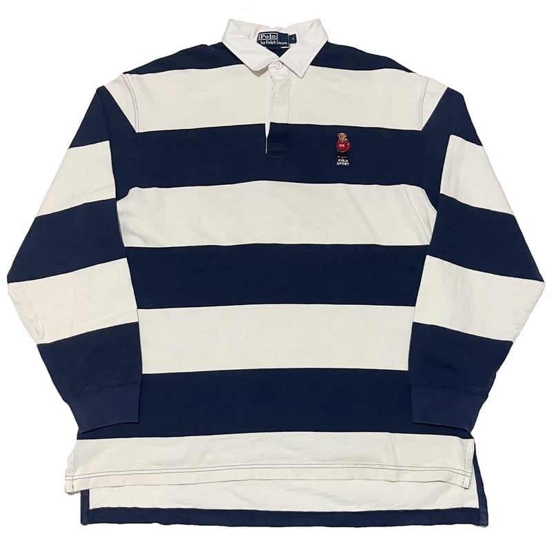 90s Polo Ralph Lauren Polo Bear Striped Rugby s 90s Polo Ralph Lauren Polo Bear Striped Rugby s