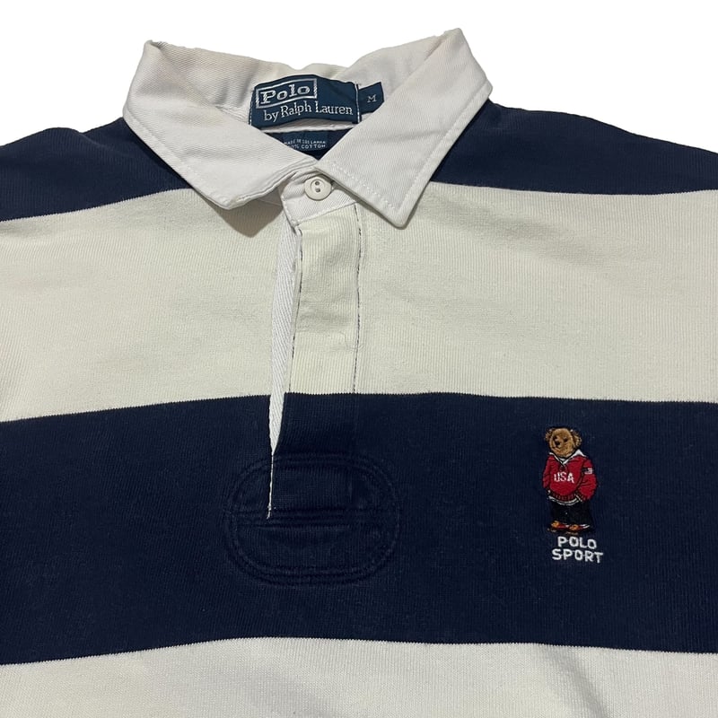 90s Polo Ralph Lauren Polo Bear Striped Rugby s