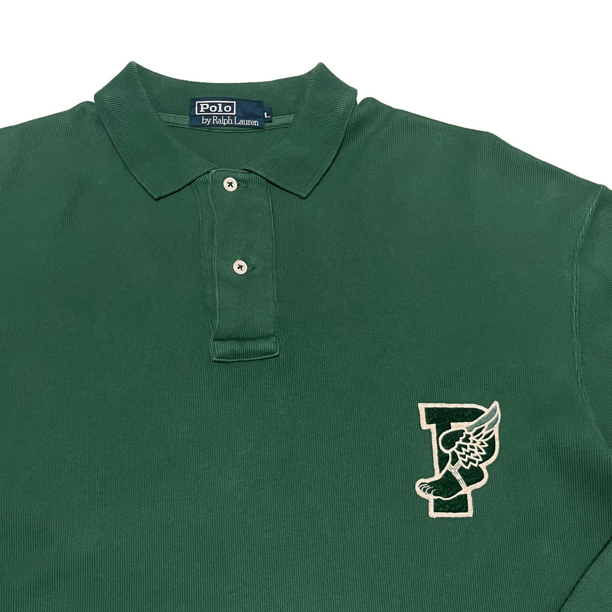 90s Polo Ralph Lauren P-wing L/S Polo Shirt(L)