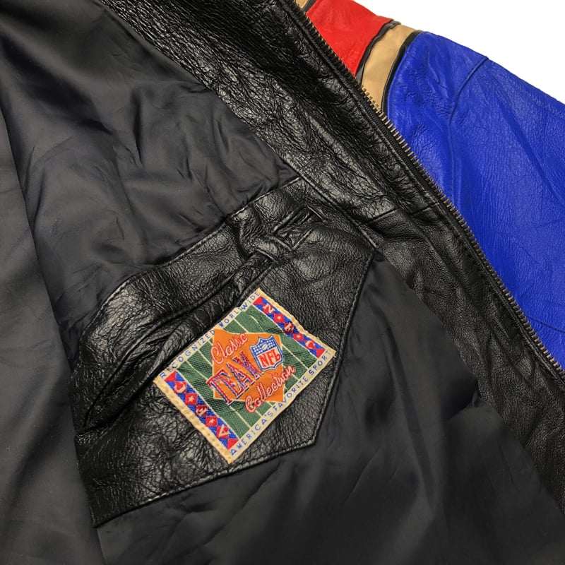 90s Mirage NFL New York Giants Leather Jackets( 90s Mirage NFL New York Giants Leather Jackets(