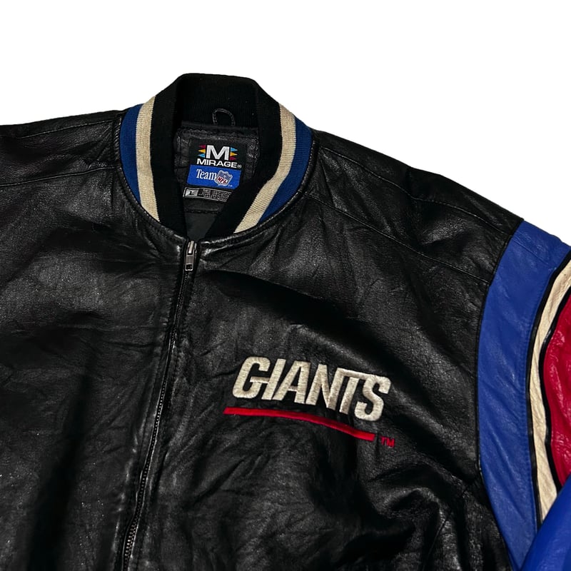 90s Mirage NFL New York Giants Leather Jackets( 90s Mirage NFL New York Giants Leather Jackets(