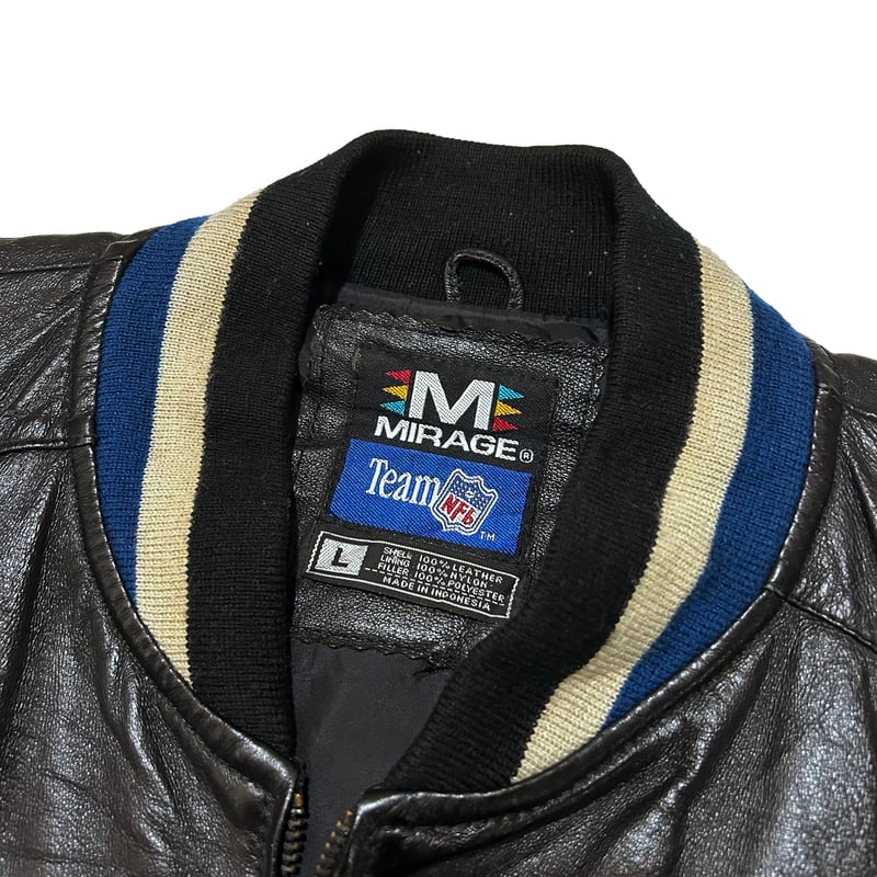 90s Mirage NFL New York Giants Leather Jackets( 90s Mirage NFL New York Giants Leather Jackets(