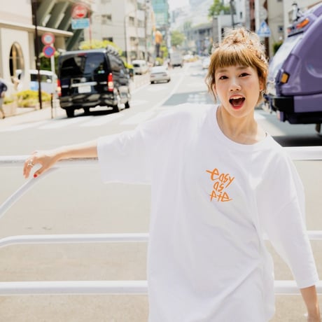 OVER SIZE TEE（WHITE)