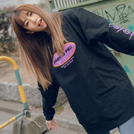SPRING LONG TEE(BLACK)