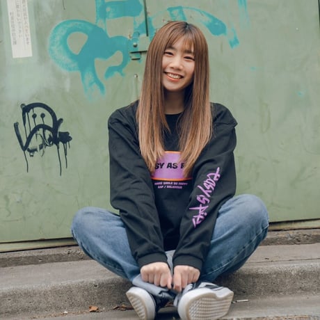 SPRING LONG TEE(BLACK)