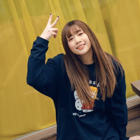 MOGMOG LONG TEE(NAVY)