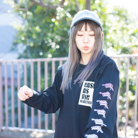 PIE LONG TEE(BLACK)