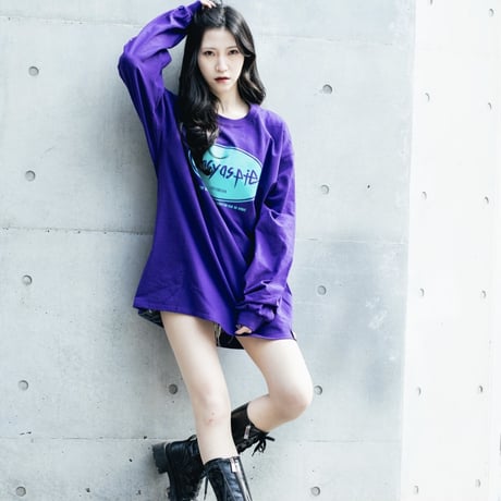 LONG TEE（PURPLE）