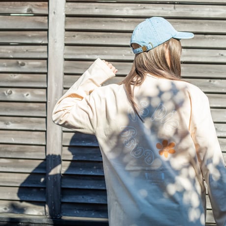 FLOWER LONG TEE(SAND)