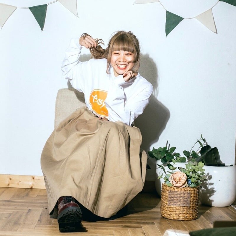 LONG TEE（WHITE） | easy as pie