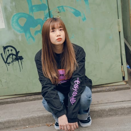SPRING LONG TEE(BLACK)