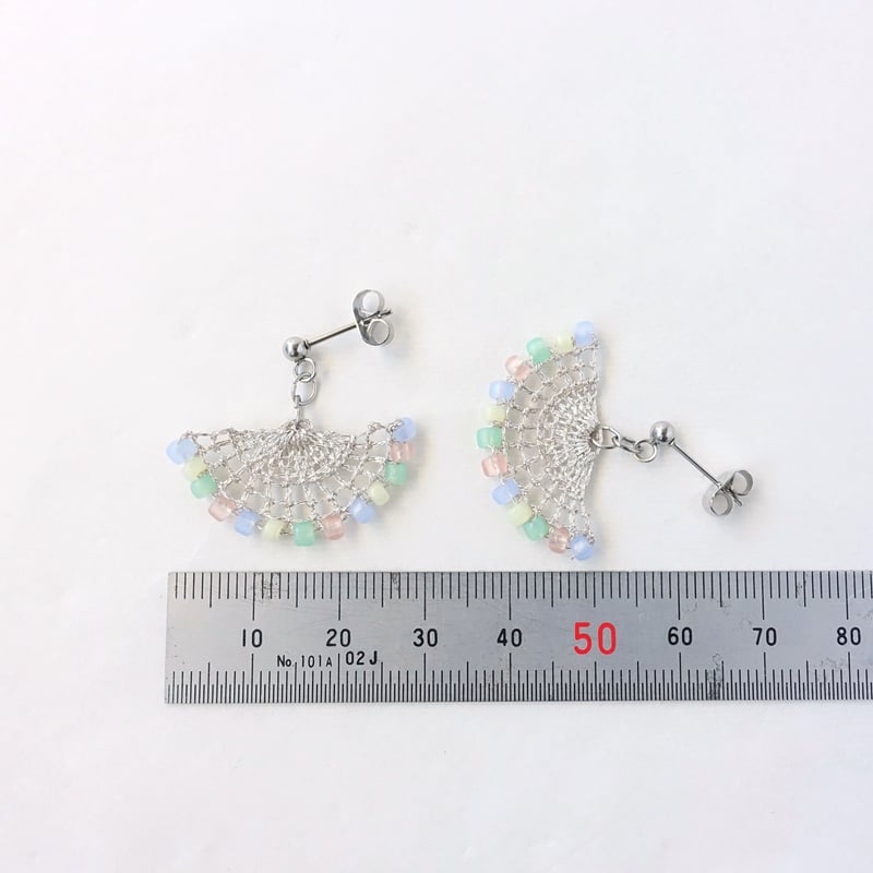 オカッパラバー ピアス リング 刺繍 陶器 オカッパラバー ピアス リング 刺繍 陶器 陶器ピアスの通販